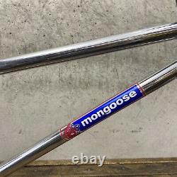 Old School BMX Mongoose Frame Set 80s Chrome Loop Tail 20 Wheel Bf6