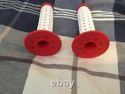 Old School BMX Oakley B1-B Grips White Over Red