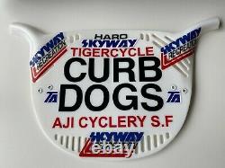 Old School BMX Replica CURB DOGS Maurice Meyer Number Plate Skyway BMX