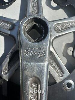 Old School BMX Shimano 600 Cranks With Sr Mx-2 Bottom Bracket And Chain Ring 44t