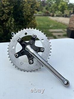 Old School BMX Sugino Pro Neck Tange Crank Set Up Very Nice 1980's