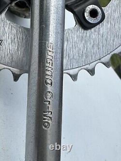 Old School BMX Sugino Pro Neck Tange Crank Set Up Very Nice 1980's