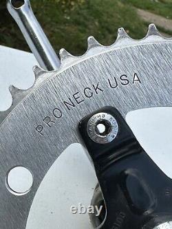 Old School BMX Sugino Pro Neck Tange Crank Set Up Very Nice 1980's