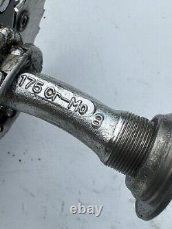 Old School BMX Sugino Pro Neck Tange Crank Set Up Very Nice 1980's