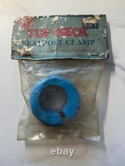 Old School BMX Tuf Neck seat clamp/ 1 Round/ Blue/ NOS /Freestyle
