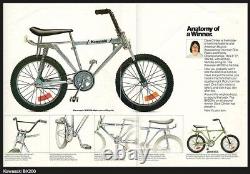 Old School BMX, Vintage Kawasaki BX200 bmx bicycle 1975-1977 SUPER RARE