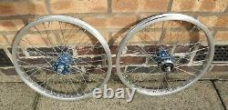 Old School BMX Wheels, 36h Ukai Tramline Rims, Suzue Big Flange hubs
