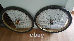 Old School Bmx 1981 Gold Schwinn King Sting 26 In Rims Bontrager Tires Vintage