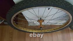 Old School Bmx 1981 Gold Schwinn King Sting 26 In Rims Bontrager Tires Vintage