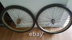 Old School Bmx 1981 Gold Schwinn King Sting 26 In Rims Bontrager Tires Vintage