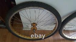 Old School Bmx 1981 Gold Schwinn King Sting 26 In Rims Bontrager Tires Vintage