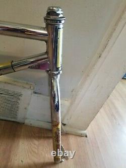 Old School Bmx 1984 Chrome Ghp Phase 1 20 Frame Fork Headset Og Rare Vintage