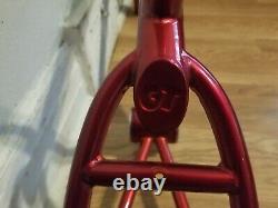 Old School Bmx 1988 Gt Bicycles Pro 20 Frame Candy Red Takara Fk Vintage Rare