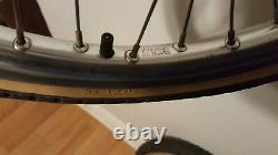 Old School Bmx Araya Aero Rims Suzue Sealed Hubs 20 X 1.75 Silver Vintage Rare