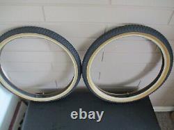 Old School Bmx Cheng Shin Skinwall Tyre Set Suit A Raleigh Burner 80's Retro Bmx