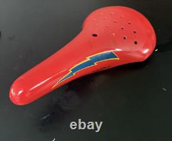 Old School Bmx Elina Lightning Bolt Seat Red (Read Description)Kuwahara Hutch