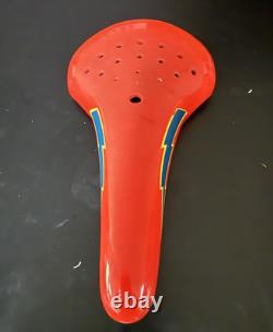 Old School Bmx Elina Lightning Bolt Seat Red (Read Description)Kuwahara Hutch