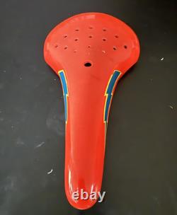 Old School Bmx Elina Lightning Bolt Seat Red (Read Description)Kuwahara Hutch