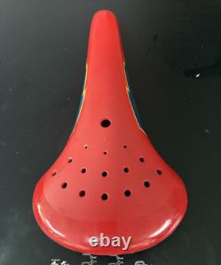 Old School Bmx Elina Lightning Bolt Seat Red (Read Description)Kuwahara Hutch