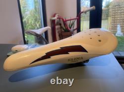 Old School Bmx Elina Taihei Lightning Bolt Seat Vintage 80s Original Saddle Kuwi