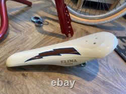 Old School Bmx Elina Taihei Lightning Bolt Seat Vintage 80s Original Saddle Kuwi