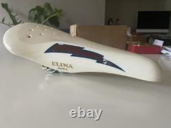 Old School Bmx Elina Taihei Lightning Bolt Seat Vintage 80s Original Saddle Kuwi