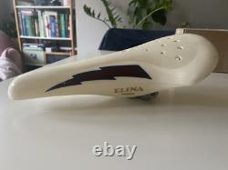 Old School Bmx Elina Taihei Lightning Bolt Seat Vintage 80s Original Saddle Kuwi