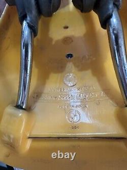 Old School Bmx Kashimax Aero Yellow Seat With Ksm Guts Dated 1982