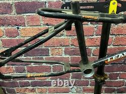 Old School Bmx MX Frame Freestyle Leader Canada Bmx MX Frame Black Frameset