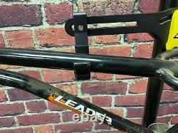 Old School Bmx MX Frame Freestyle Leader Canada Bmx MX Frame Black Frameset