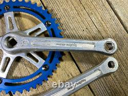 Old School Bmx MX Sugino Crankset 170mm Crank 44t Super Mighty Japan Used