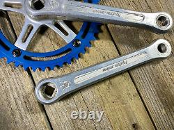 Old School Bmx MX Sugino Crankset 170mm Crank 44t Super Mighty Japan Used