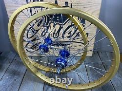 Old School Bmx MX Wheelset Weinmann 20 Inch Rims Maillard Hubs Nos 20 Wheels