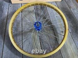 Old School Bmx MX Wheelset Weinmann 20 Inch Rims Maillard Hubs Nos 20 Wheels