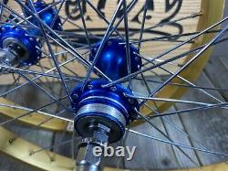 Old School Bmx MX Wheelset Weinmann 20 Inch Rims Maillard Hubs Nos 20 Wheels