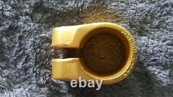 Old School Bmx Nos Suntour Seat Clamp 25.4 For 22.2 1 Gold Mongoose Vintage Are