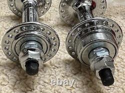 Old School Bmx Nos Suzue Chrome Hubs -new Old Stock -boxed Genuine 80s