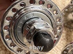 Old School Bmx Nos Suzue Chrome Hubs -new Old Stock -boxed Genuine 80s