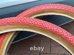 Old School Bmx Panaracer Freestyle Tyres Red