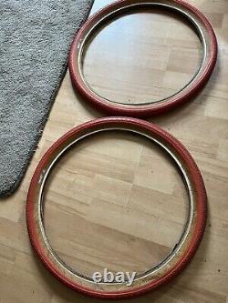 Old School Bmx Red Original Haro Freestyle Tyres