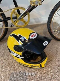 Old School Bmx Vintage Bell Moto 4 MX Helmet Twin-shock Evo Motocross