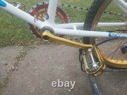 Old School Bmx White Schwinn Sting Team Complete Real Deal Vintage Uber Rare