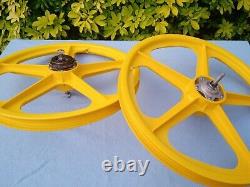 Old School Bmx alloy hubbed skyways. Genuine 80s wheels vgc. Raleigh Tuff Burner