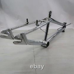 Old School GT Mach 1 20 bmx bike frame 33 long dropout to headstock Chrome