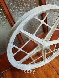 Old School Mongoose Motomag Bmx Front 20 Mag Wheel Vintage