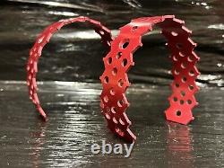 Old School Vintage Bmx Crupi Round Bear Trap Cages In Red