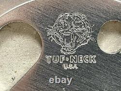 Old School Vintage Bmx Original Tuf. Neck USA Power Disc In Silver Unrestored