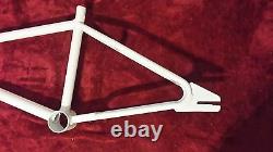 Old School bmx Vintage 1978 CYC Stormer Frame in White mild steel very rare