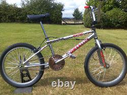 Old mid school bmx bike powerlite havoc chrome retro cycle