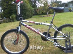 Old mid school bmx bike powerlite havoc chrome retro cycle